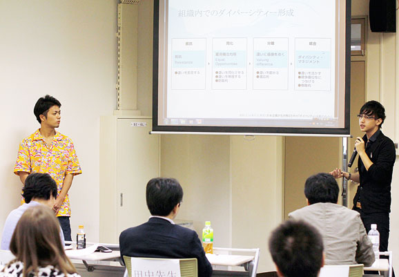 2014年度現代経営学部ビジネス・プレゼン大会の模様