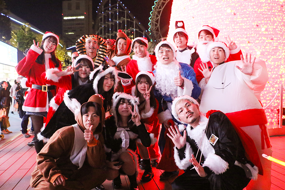 東京ドーム×八塩ゼミ、学生の提案を組み込んだ吉本芸人とのサンタパレードが実現！