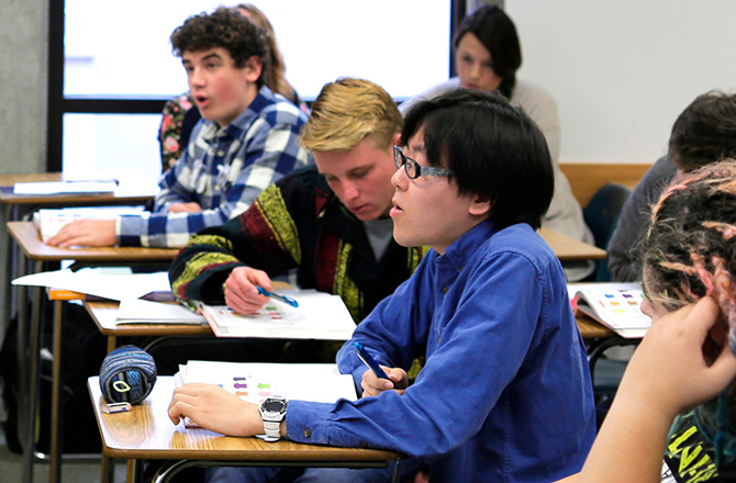 1年間の学部留学で現地の学生と共に学ぶ