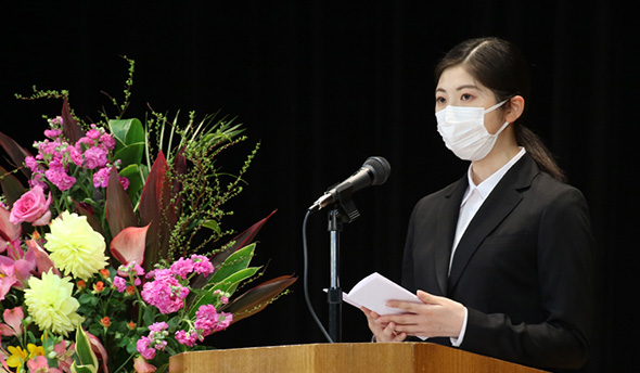 2021年～22年には学生会長を務めた